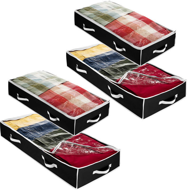 Rebrilliant Flexible Zippered Fabric Underbed Storage & Reviews Wayfair